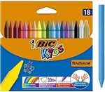 پاستل روغنی 18 رنگ BiC Kidplastidecor