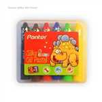 پاستل روغنی 6 رنگ - سه کاره Panter SOP 721-6 Silky